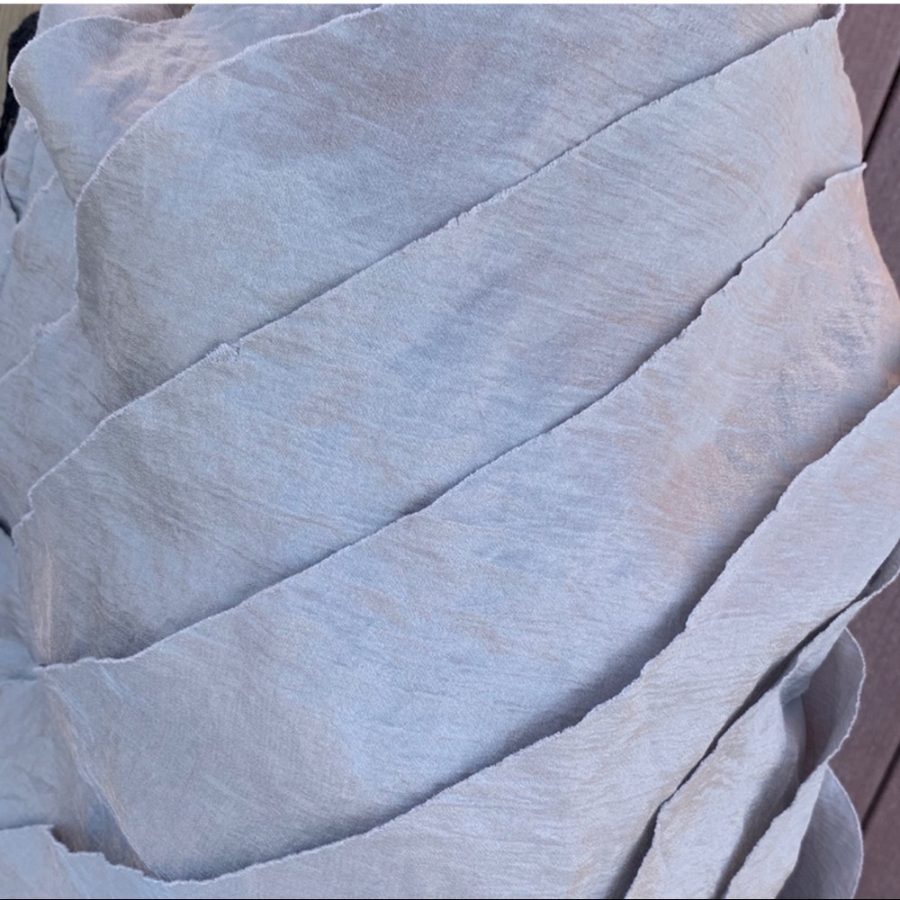 🤩HP⭐️London Times Slvr Tiered Sheath Dress 14P - Picture 8 of 10